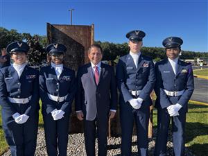 Color Guard with Mayor Mayer